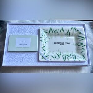 💯Auth Dior Soap Dish & Lucky Scented Soap Bar Gift Set! Limited Edition!